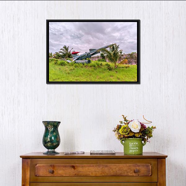 Ballistic Missile Canvas Wall Art-3 Horizontal-Gallery Wrap-25" x 16"-Tiaracle