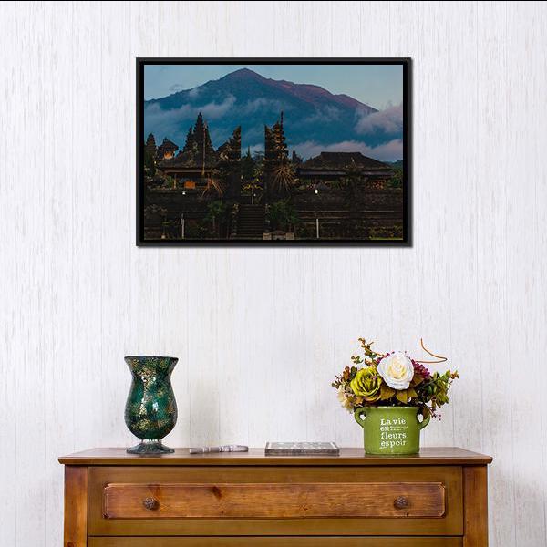 Besakih Temple Indonesia Canvas Wall Art-3 Horizontal-Gallery Wrap-25" x 16"-Tiaracle