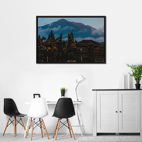 Besakih Temple Indonesia Canvas Wall Art-3 Horizontal-Gallery Wrap-25" x 16"-Tiaracle