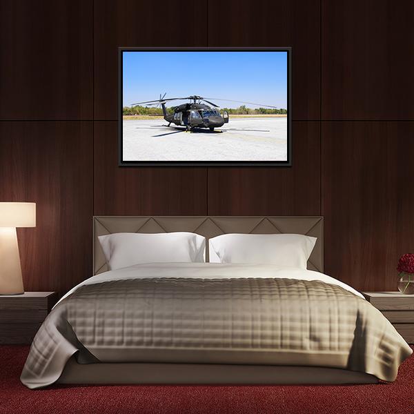 Blackhawk Helicopter Canvas Wall Art-5 Horizontal-Gallery Wrap-22" x 12"-Tiaracle