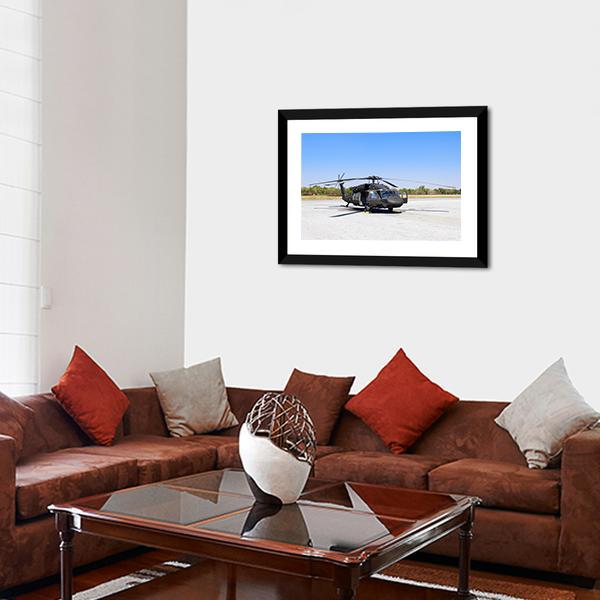 Blackhawk Helicopter Canvas Wall Art-5 Horizontal-Gallery Wrap-22" x 12"-Tiaracle
