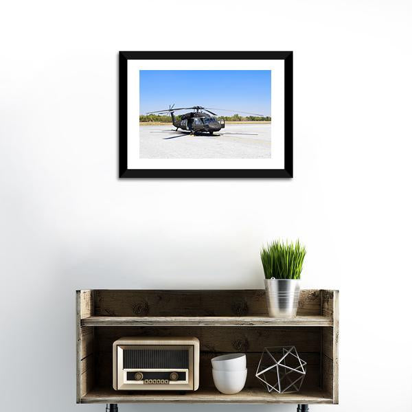 Blackhawk Helicopter Canvas Wall Art-5 Horizontal-Gallery Wrap-22" x 12"-Tiaracle