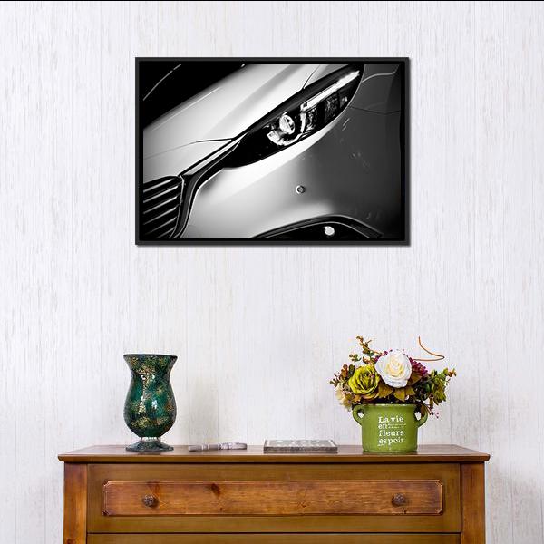 Car Light Close Up Canvas Wall Art-3 Horizontal-Gallery Wrap-25" x 16"-Tiaracle