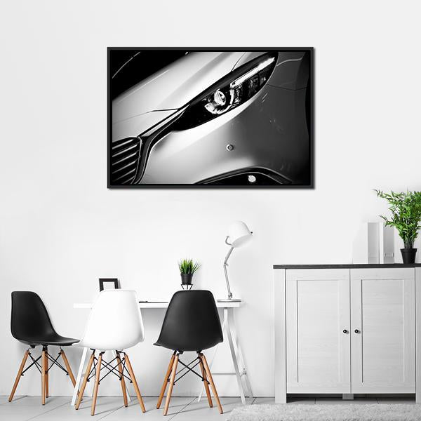 Car Light Close Up Canvas Wall Art-3 Horizontal-Gallery Wrap-25" x 16"-Tiaracle