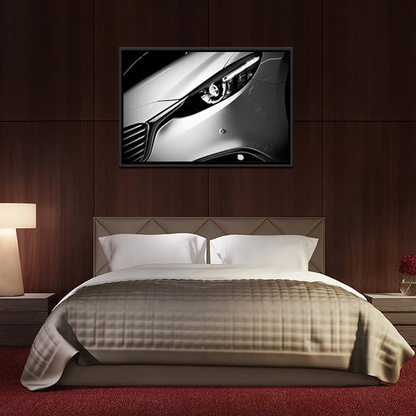 Car Light Close Up Canvas Wall Art-3 Horizontal-Gallery Wrap-25" x 16"-Tiaracle