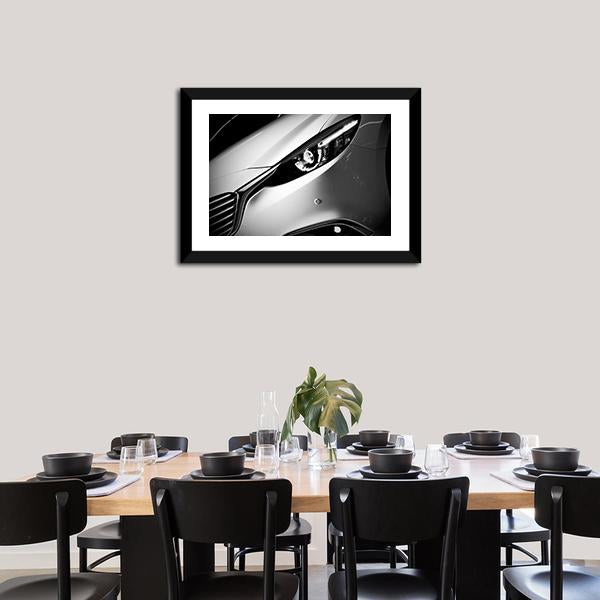 Car Light Close Up Canvas Wall Art-3 Horizontal-Gallery Wrap-25" x 16"-Tiaracle