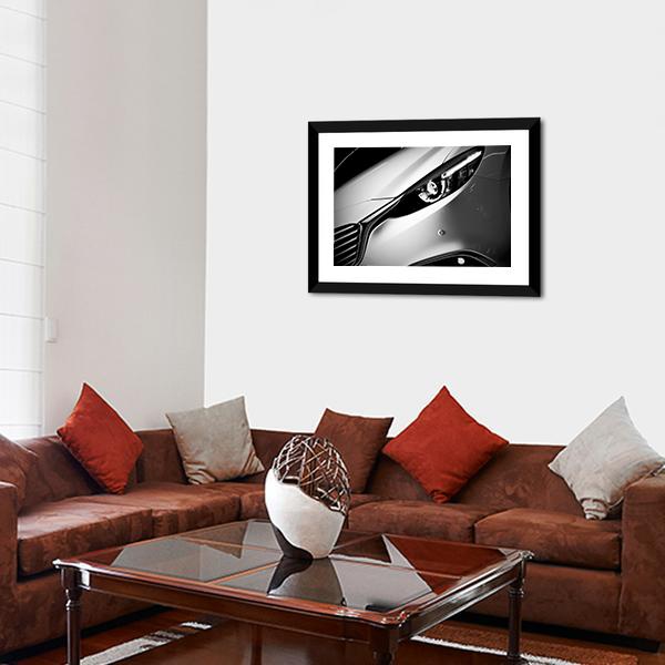 Car Light Close Up Canvas Wall Art-3 Horizontal-Gallery Wrap-25" x 16"-Tiaracle