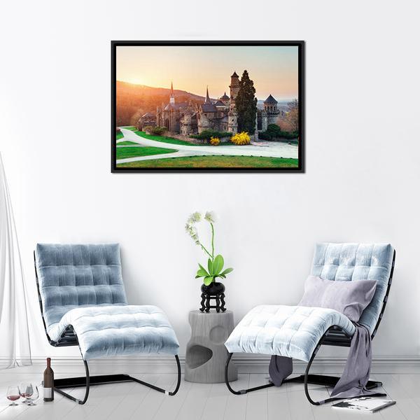 Castle In Germany Canvas Wall Art-3 Horizontal-Gallery Wrap-25" x 16"-Tiaracle