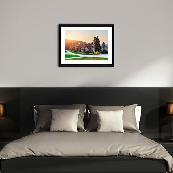Castle In Germany Canvas Wall Art-3 Horizontal-Gallery Wrap-25" x 16"-Tiaracle