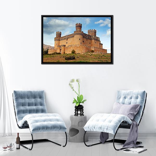 Castle Of Mendoza Canvas Wall Art-1 Piece-Floating Frame-24" x 16"-Tiaracle