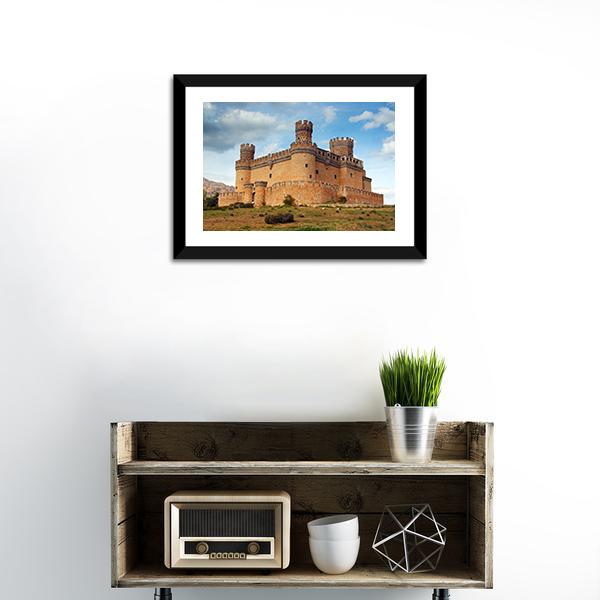 Castle Of Mendoza Canvas Wall Art-1 Piece-Framed Print-20" x 16"-Tiaracle
