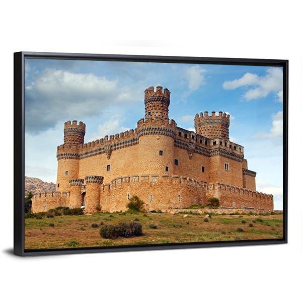 Castle Of Mendoza Canvas Wall Art-3 Horizontal-Gallery Wrap-25" x 16"-Tiaracle