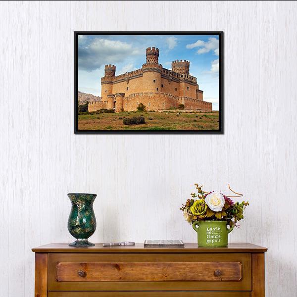 Castle Of Mendoza Canvas Wall Art-3 Horizontal-Gallery Wrap-25" x 16"-Tiaracle