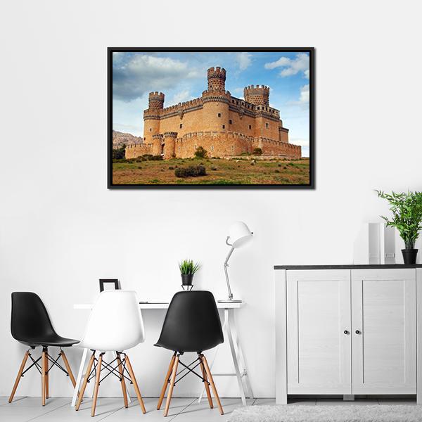 Castle Of Mendoza Canvas Wall Art-3 Horizontal-Gallery Wrap-25" x 16"-Tiaracle