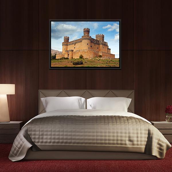 Castle Of Mendoza Canvas Wall Art-3 Horizontal-Gallery Wrap-25" x 16"-Tiaracle