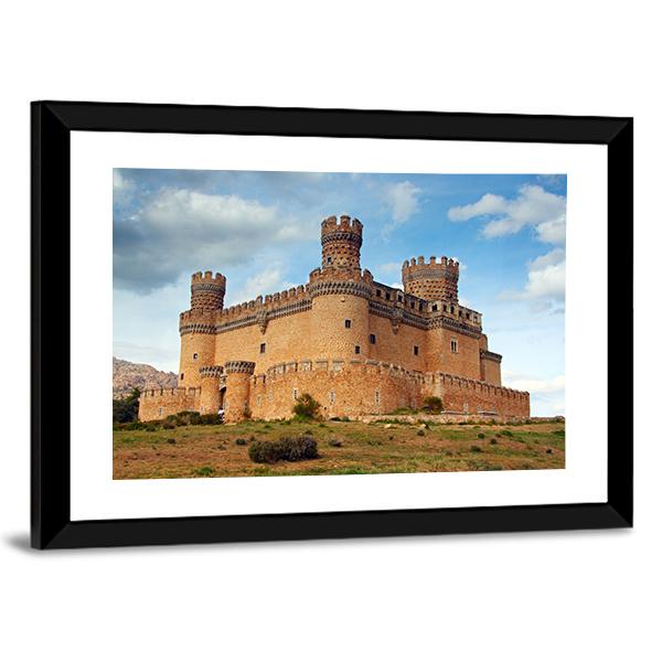 Castle Of Mendoza Canvas Wall Art-3 Horizontal-Gallery Wrap-25" x 16"-Tiaracle