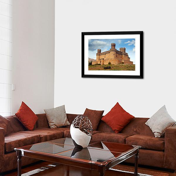 Castle Of Mendoza Canvas Wall Art-3 Horizontal-Gallery Wrap-25" x 16"-Tiaracle