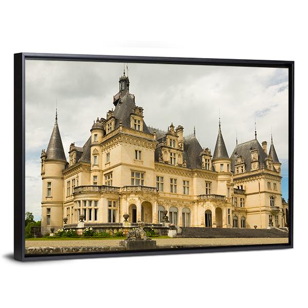 Castle Of Valmirande Canvas Wall Art-1 Piece-Floating Frame-24" x 16"-Tiaracle