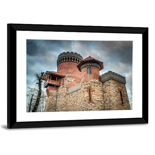 Castle Of Vlad Tepes Canvas Wall Art-3 Horizontal-Gallery Wrap-25" x 16"-Tiaracle