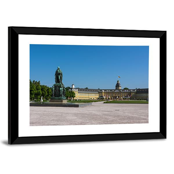 Castle Schloss Architecture Park Canvas Wall Art-1 Piece-Framed Print-20" x 16"-Tiaracle