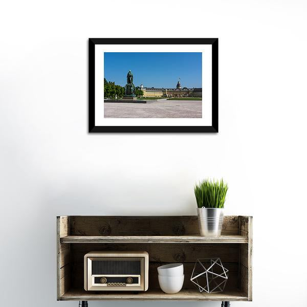 Castle Schloss Architecture Park Canvas Wall Art-3 Horizontal-Gallery Wrap-25" x 16"-Tiaracle