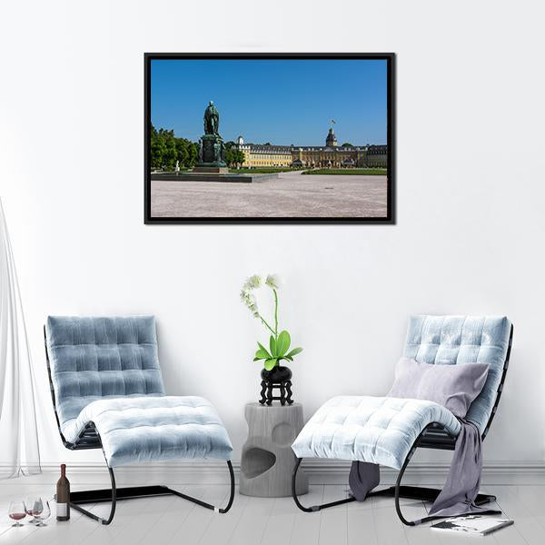 Castle Schloss Architecture Park Canvas Wall Art-3 Horizontal-Gallery Wrap-25" x 16"-Tiaracle