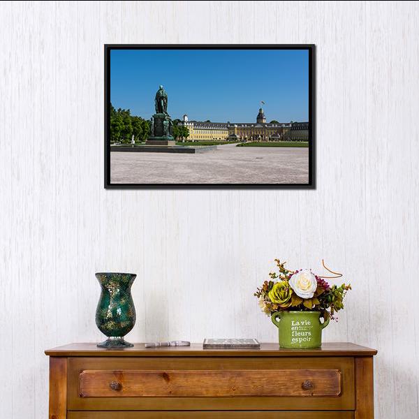 Castle Schloss Architecture Park Canvas Wall Art-3 Horizontal-Gallery Wrap-25" x 16"-Tiaracle
