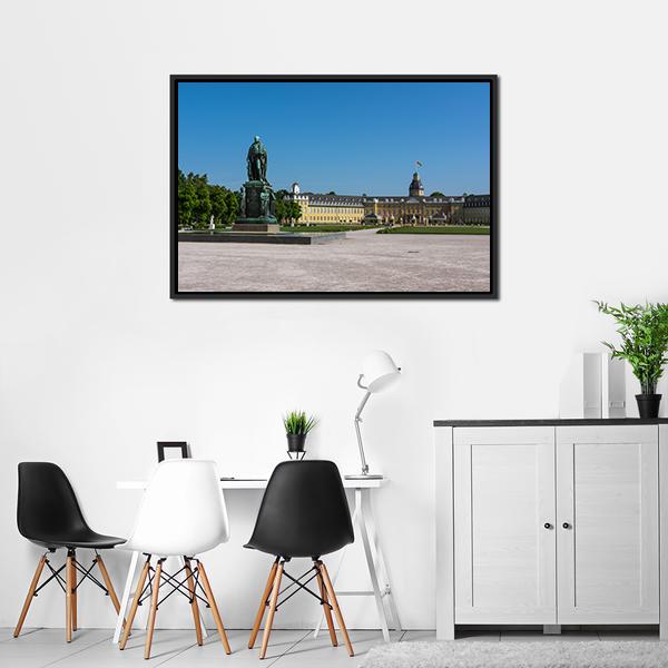 Castle Schloss Architecture Park Canvas Wall Art-3 Horizontal-Gallery Wrap-25" x 16"-Tiaracle