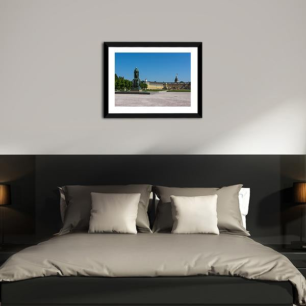 Castle Schloss Architecture Park Canvas Wall Art-3 Horizontal-Gallery Wrap-25" x 16"-Tiaracle
