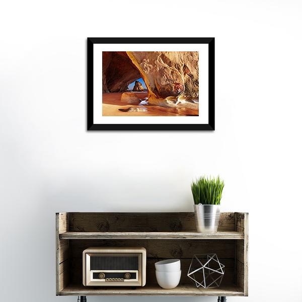 Cathedral Cave New Zealand Canvas Wall Art-3 Horizontal-Gallery Wrap-25" x 16"-Tiaracle