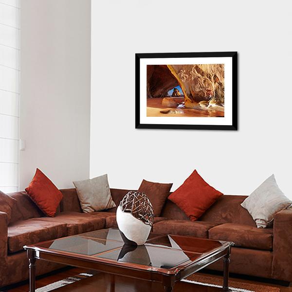Cathedral Cave New Zealand Canvas Wall Art-3 Horizontal-Gallery Wrap-25" x 16"-Tiaracle