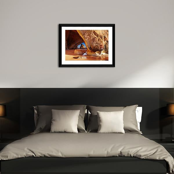 Cathedral Cave New Zealand Canvas Wall Art-3 Horizontal-Gallery Wrap-25" x 16"-Tiaracle
