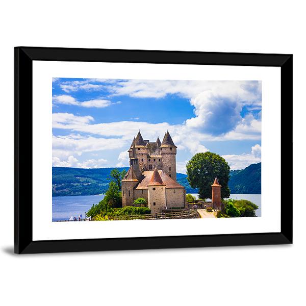 Chateau De Val Canvas Wall Art-1 Piece-Framed Print-30" x 20"-Tiaracle