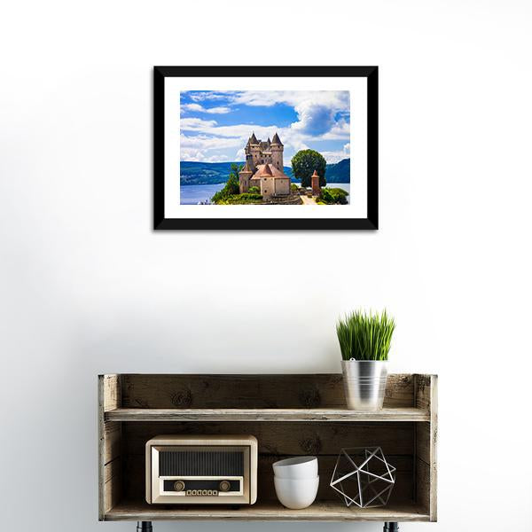 Chateau De Val Canvas Wall Art-3 Horizontal-Gallery Wrap-25" x 16"-Tiaracle