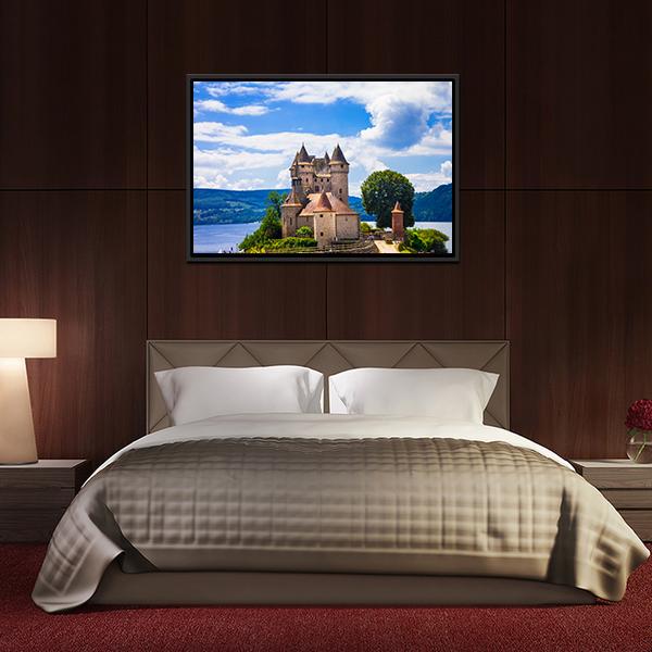 Chateau De Val Canvas Wall Art-3 Horizontal-Gallery Wrap-25" x 16"-Tiaracle