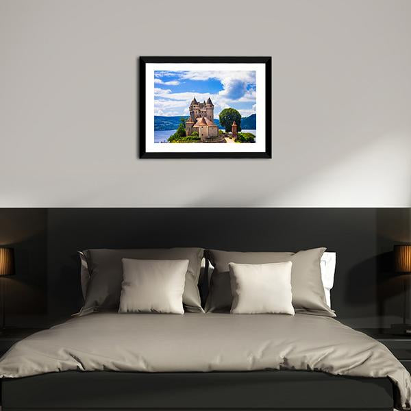 Chateau De Val Canvas Wall Art-3 Horizontal-Gallery Wrap-25" x 16"-Tiaracle