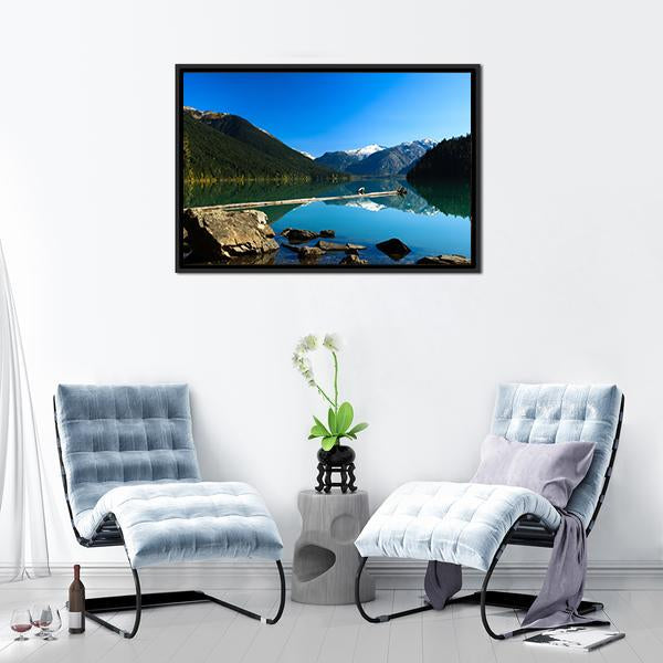 Cheakamus Lake Canvas Wall Art-3 Horizontal-Gallery Wrap-25" x 16"-Tiaracle
