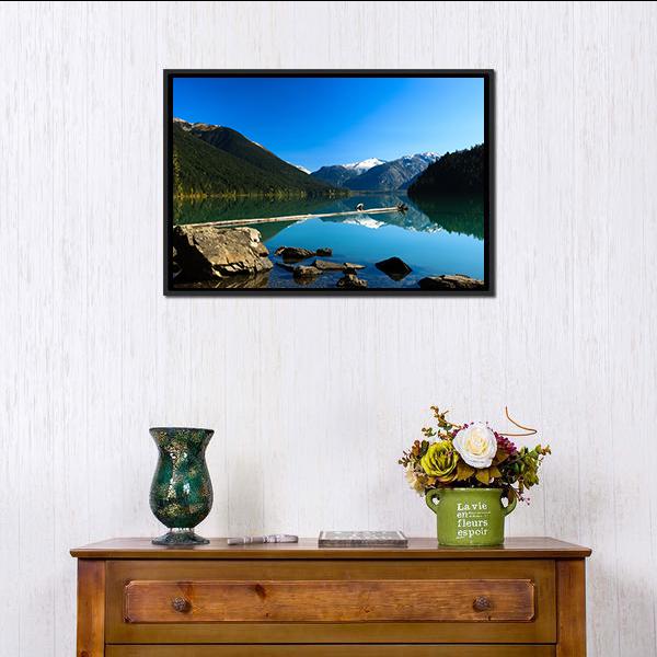 Cheakamus Lake Canvas Wall Art-3 Horizontal-Gallery Wrap-25" x 16"-Tiaracle