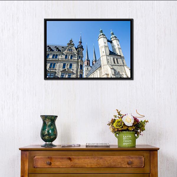 Church In Halle Canvas Wall Art-3 Horizontal-Gallery Wrap-25" x 16"-Tiaracle