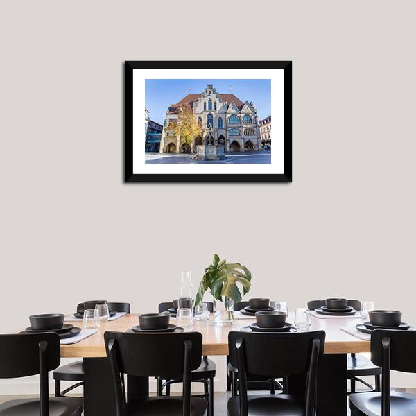 City Hall In Hildesheim Canvas Wall Art-5 Horizontal-Gallery Wrap-22" x 12"-Tiaracle