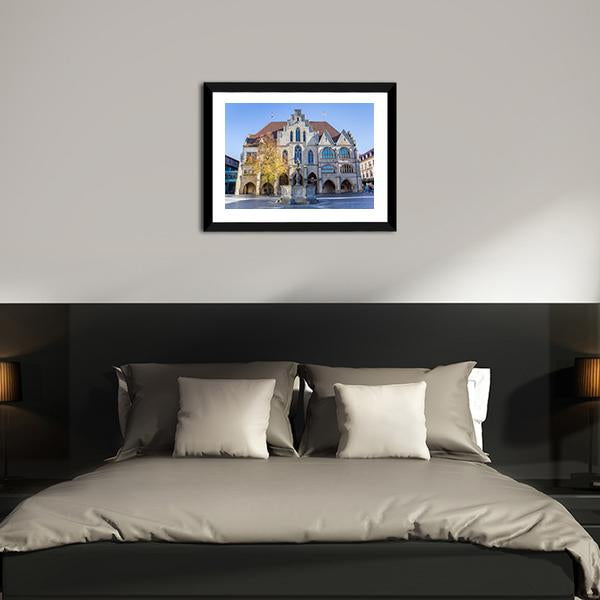 City Hall In Hildesheim Canvas Wall Art-5 Horizontal-Gallery Wrap-22" x 12"-Tiaracle