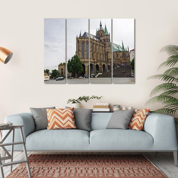 Collegiate Church Canvas Wall Art-1 Piece-Gallery Wrap-36" x 24"-Tiaracle