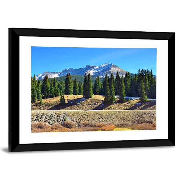 Colorado Mountains During Fall Canvas Wall Art-3 Horizontal-Gallery Wrap-25" x 16"-Tiaracle