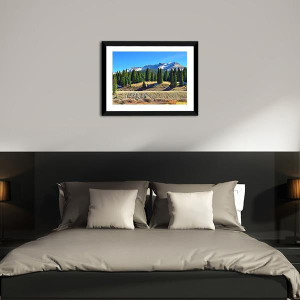 Colorado Mountains During Fall Canvas Wall Art-3 Horizontal-Gallery Wrap-25" x 16"-Tiaracle