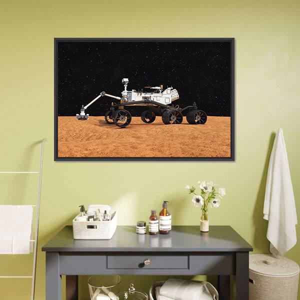 Curiosity Mars Rover Canvas Wall Art-5 Horizontal-Gallery Wrap-22" x 12"-Tiaracle