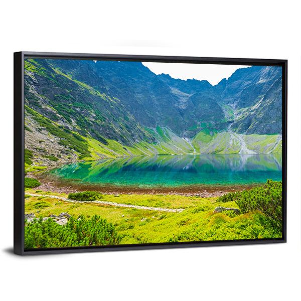 Czarny Staw Lake Canvas Wall Art-3 Horizontal-Gallery Wrap-25" x 16"-Tiaracle