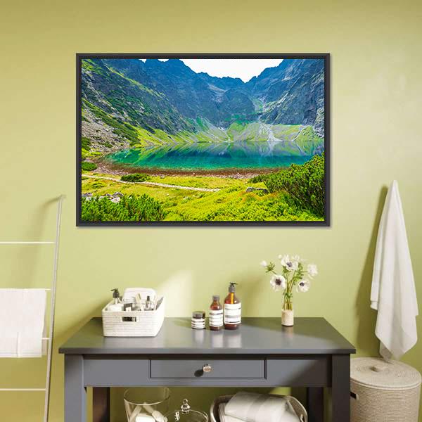 Czarny Staw Lake Canvas Wall Art-3 Horizontal-Gallery Wrap-25" x 16"-Tiaracle