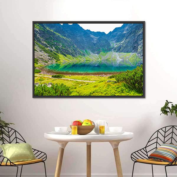 Czarny Staw Lake Canvas Wall Art-3 Horizontal-Gallery Wrap-25" x 16"-Tiaracle