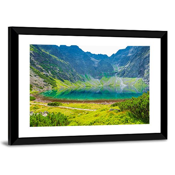 Czarny Staw Lake Canvas Wall Art-3 Horizontal-Gallery Wrap-25" x 16"-Tiaracle