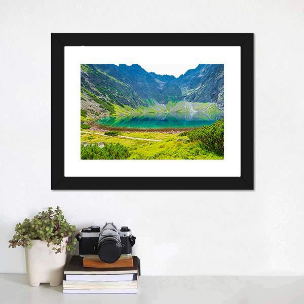 Czarny Staw Lake Canvas Wall Art-3 Horizontal-Gallery Wrap-25" x 16"-Tiaracle